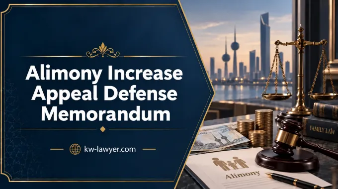 Alimony Increase Appeal Defense Memorandum in Kuwait: Defenses and Preparation Steps
