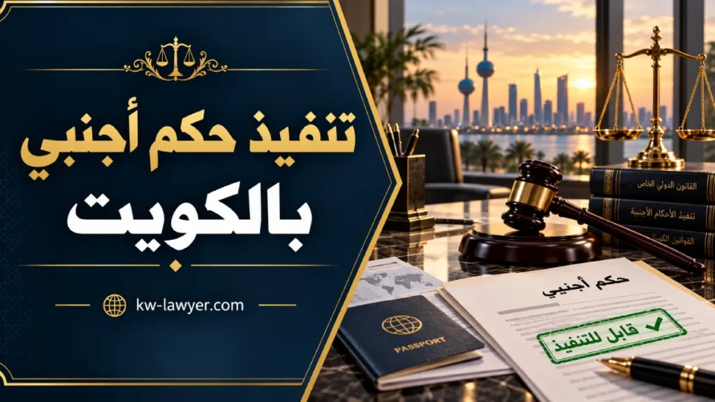 تنفيذ حكم أجنبي بالكويت: متى يقبل الحكم وكيف تبدأ الإجراءات؟