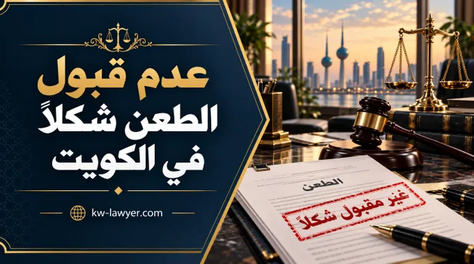 عدم قبول الطعن شكلا في الكويت وأثره على نظر الطعن