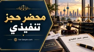 محضر حجز تنفيذي في الكويت: البيانات والآثار والمواعيد